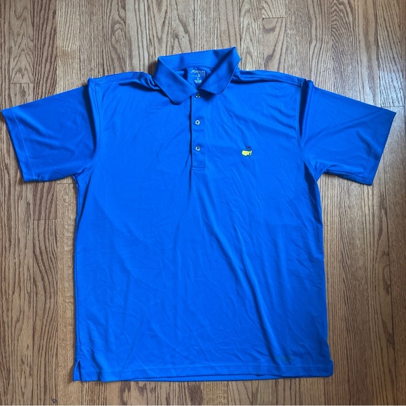 Masters Tech Other - Master Tech Polo Mens XL Blue Logo Embroidered Augusta Performance Golf Stretch